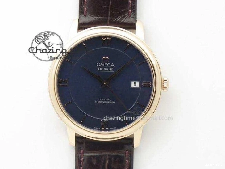 0601 Premium Seamaster Professional Chrono RG Black Ceramic Black Dial On RG Bracelet A 8212